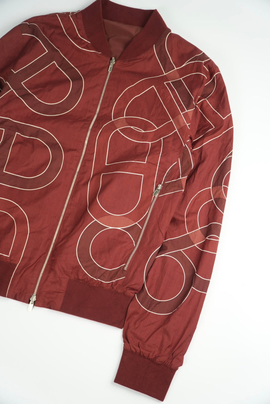 Hermes Jacket Chaine D'Ancre Red Reversible Windbreaker