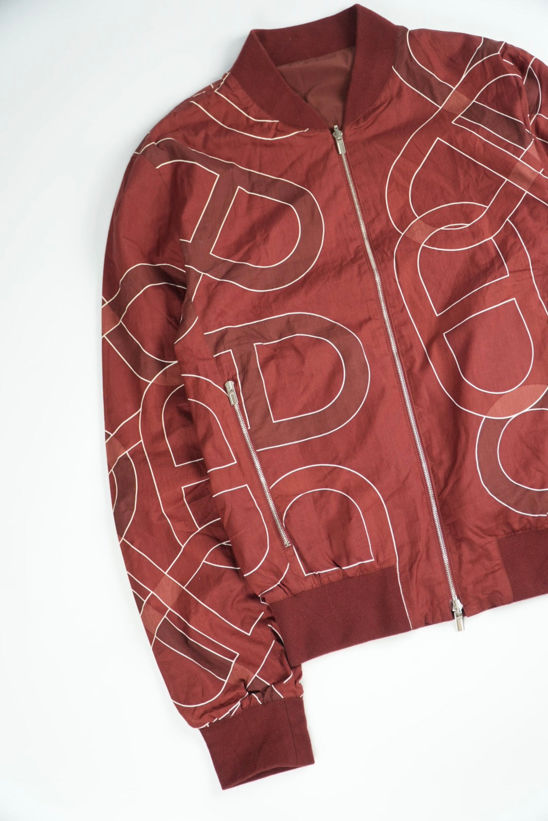 Hermes Jacket Chaine D'Ancre Red Reversible Windbreaker