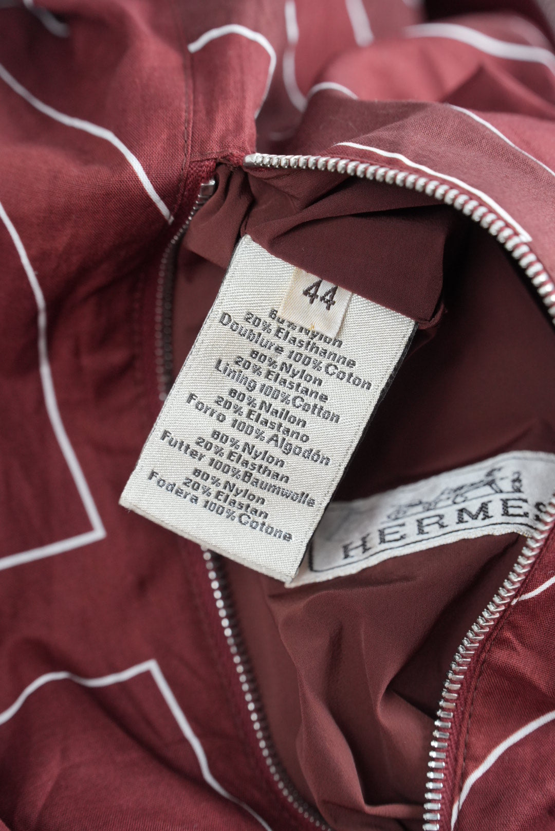 Hermes Jacket Chaine D'Ancre Red Reversible Windbreaker
