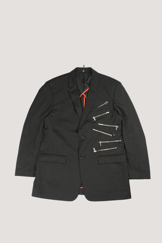 Dior Zippered Black Single Suit