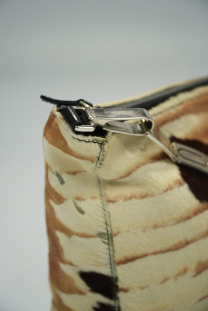 Fendi Baguette Pony-hair Style Calfskin Horse Print