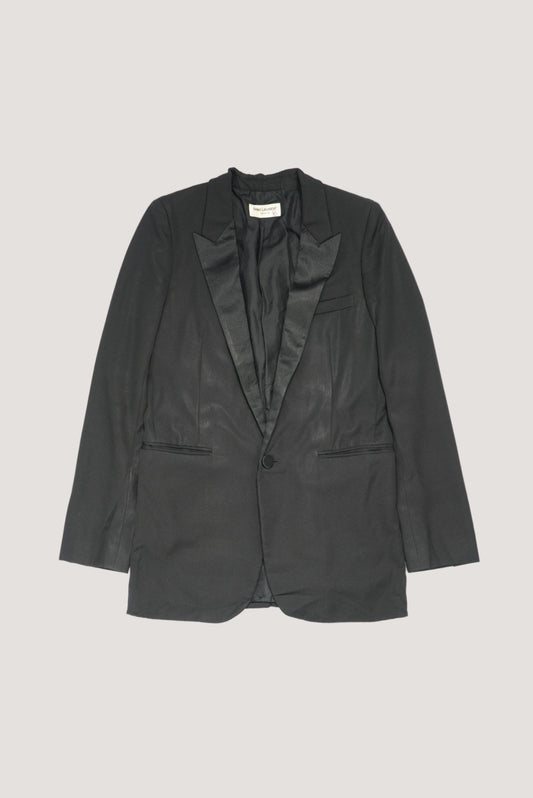 Saint Laurent Black Smoking Blazer