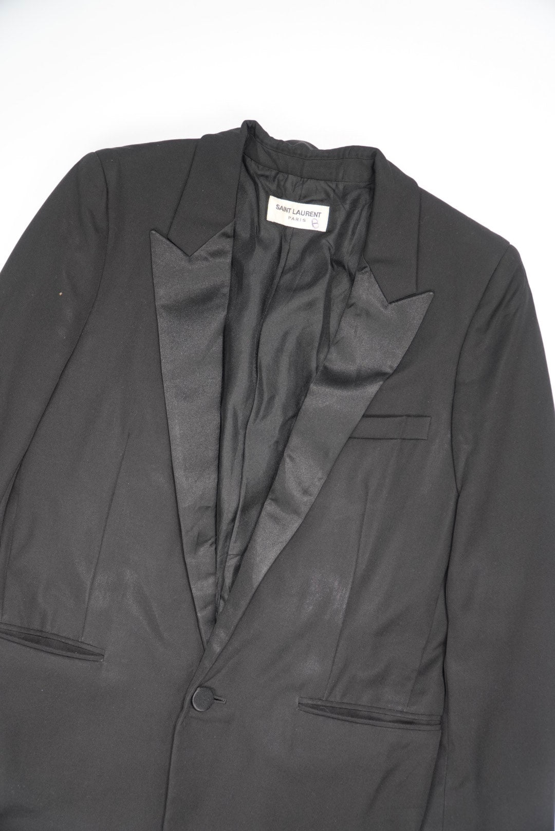 Saint Laurent Black Smoking Blazer