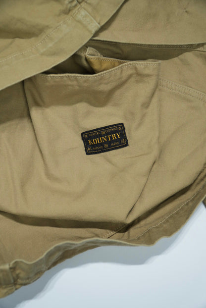 Kapital Tiger Juddbhan Corduroy Trimmed Printed Twill Shirt