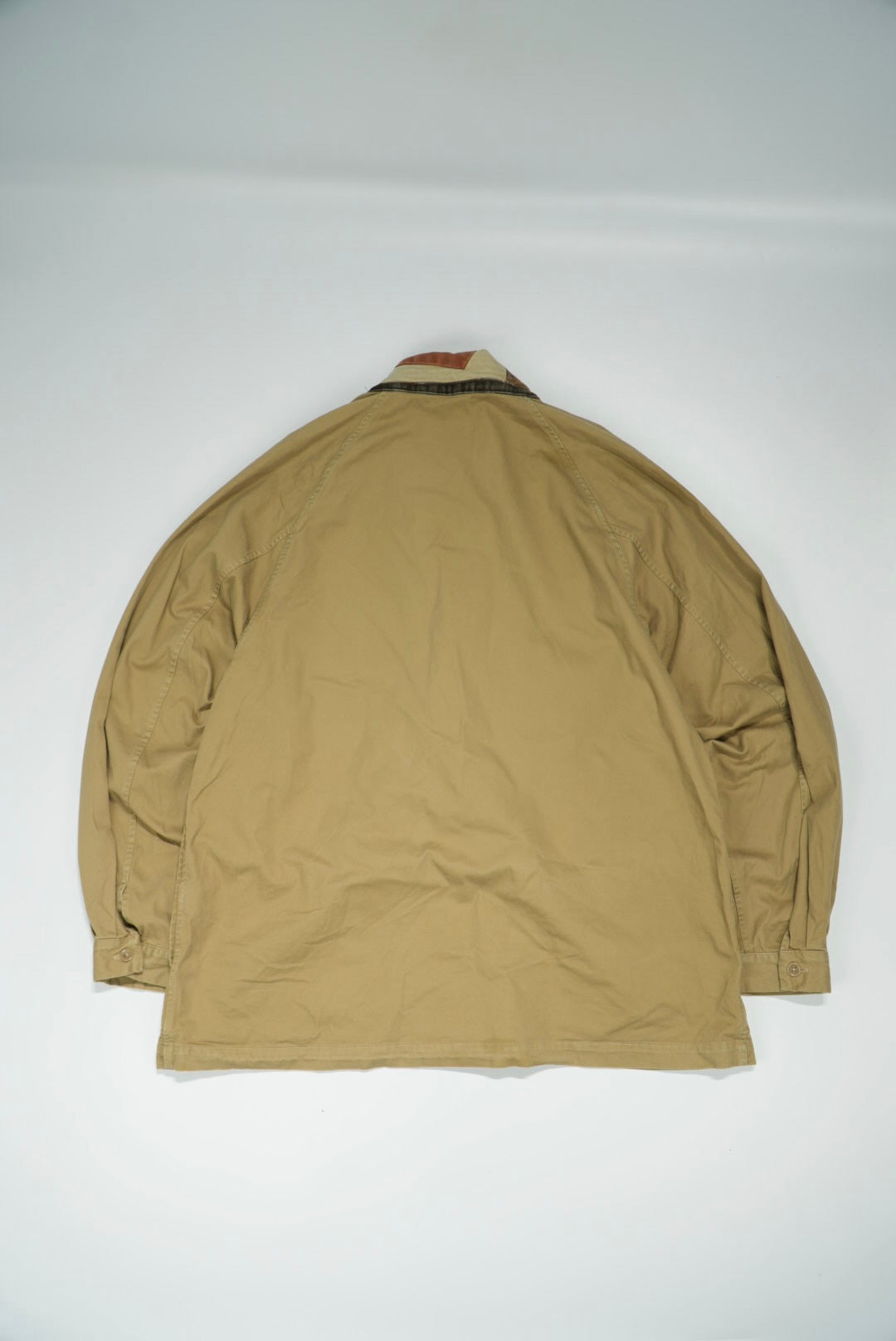 Kapital Tiger Juddbhan Corduroy Trimmed Printed Twill Shirt