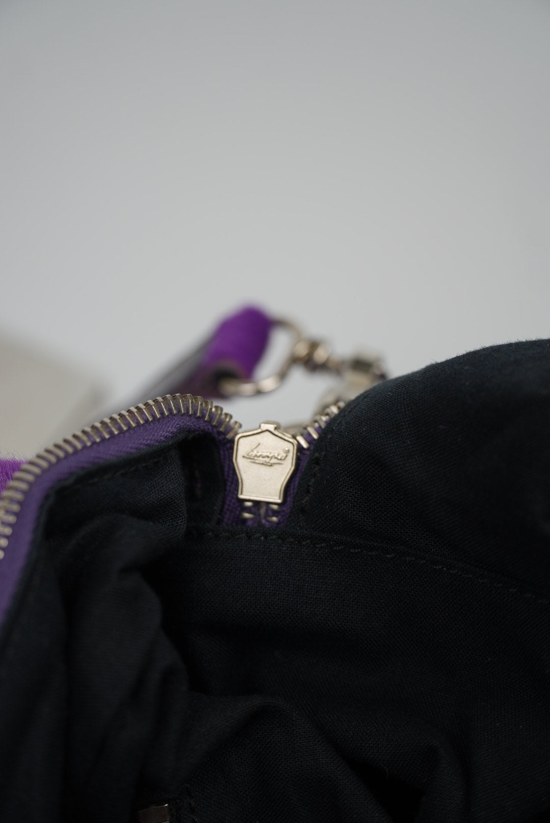 Balenciaga Violet/Ink Pony Hair Giant 12 Silver City Bag