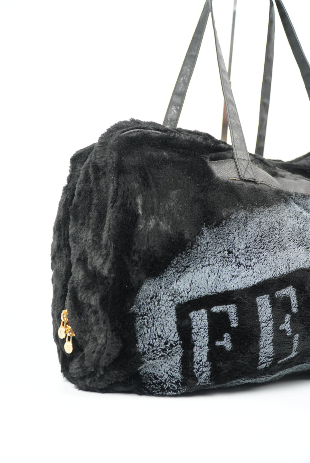 Fendi Vintage Faux Fur Steamer Bag