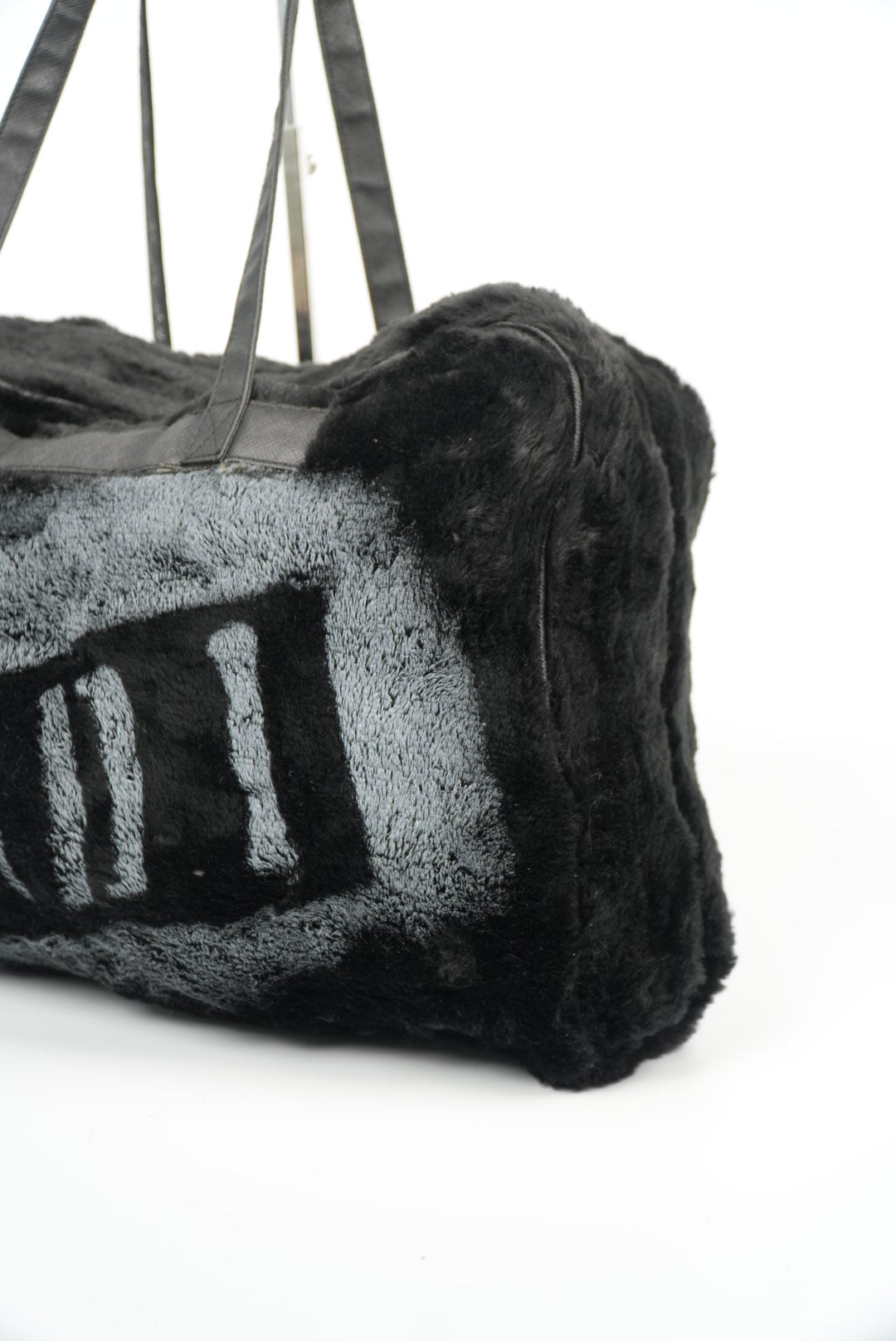 Fendi Vintage Faux Fur Steamer Bag