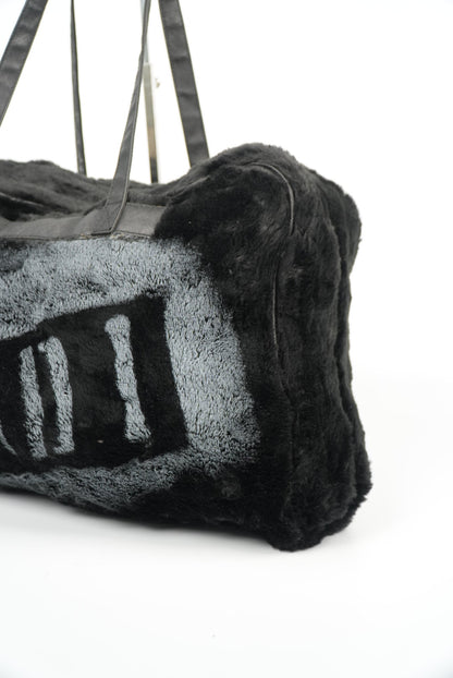 Fendi Vintage Faux Fur Steamer Bag