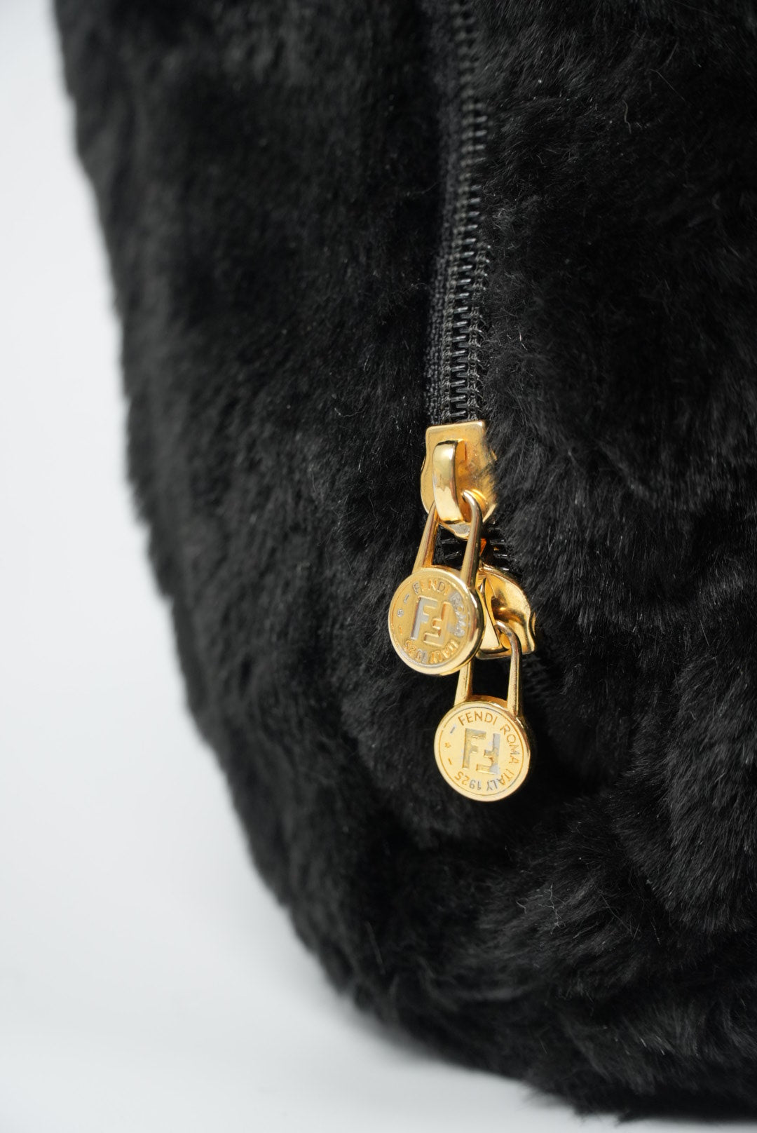 Fendi Vintage Faux Fur Steamer Bag