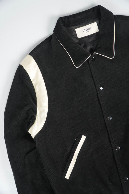 Celine Hedi Slimane Teddy Black Corduroy Jacket
