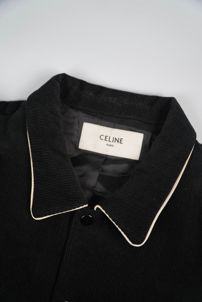 Celine Hedi Slimane Teddy Black Corduroy Jacket
