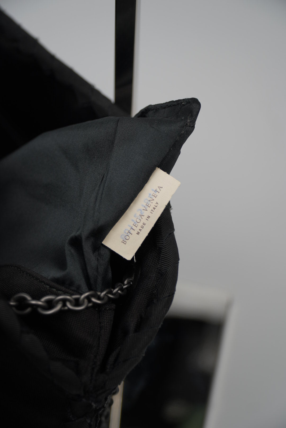 Bottega Veneta Nero Intrecciato Grosgrain Duo Bag