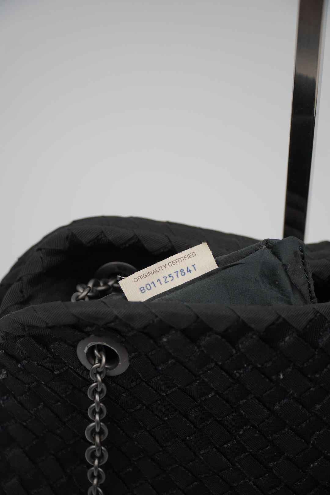 Bottega Veneta Nero Intrecciato Grosgrain Duo Bag