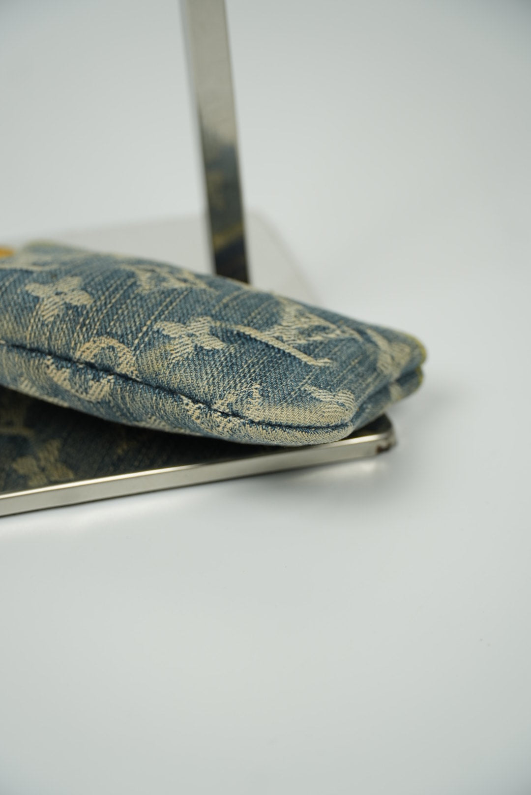 Louis Vuitton Monogram Denim Pochette Cles Coin Purse