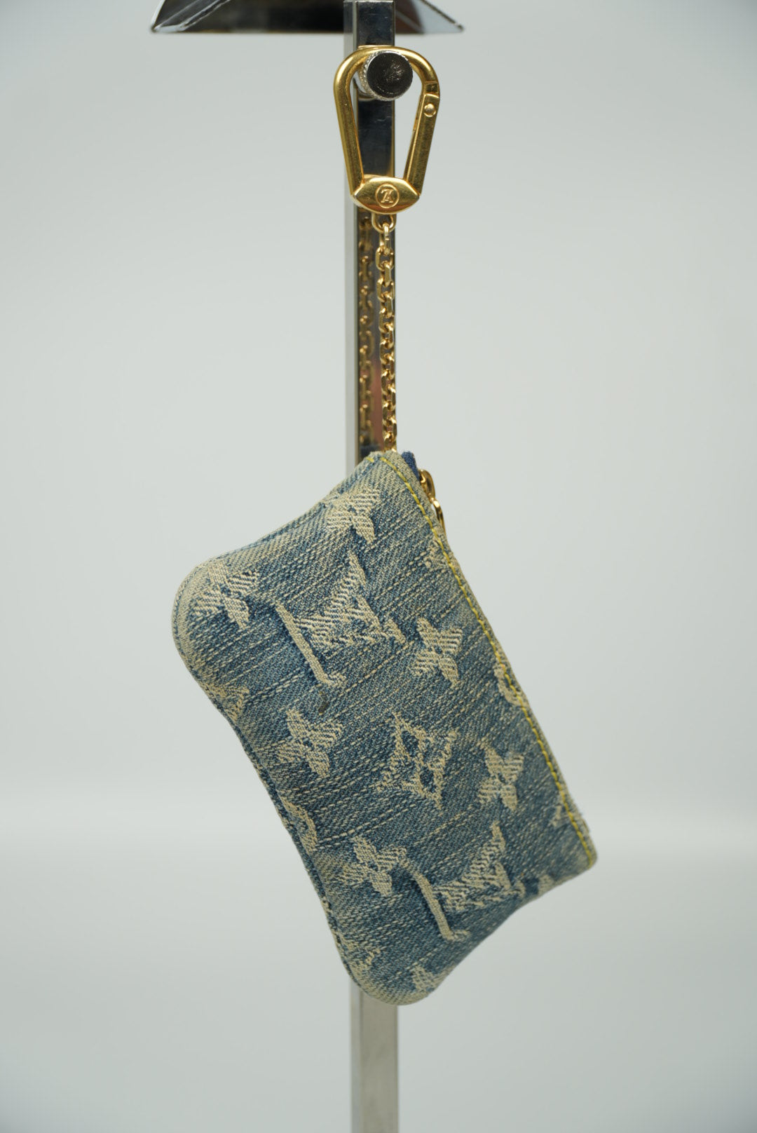 Louis Vuitton Monogram Denim Pochette Cles Coin Purse