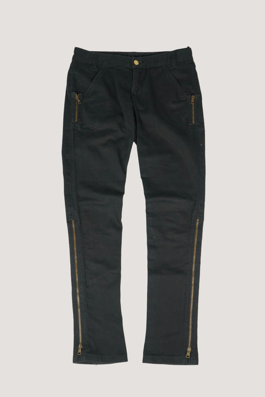 Gucci by Tom Ford Black Zipper Flared Jeans