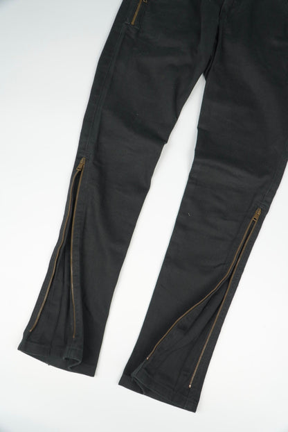 Gucci by Tom Ford Black Zipper Flared Jeans