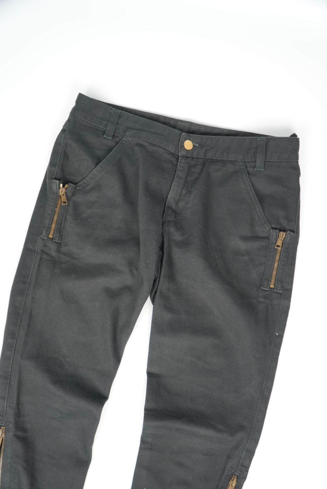 Gucci by Tom Ford Black Zipper Flared Jeans