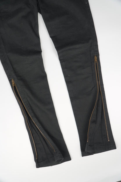 Gucci by Tom Ford Black Zipper Flared Jeans