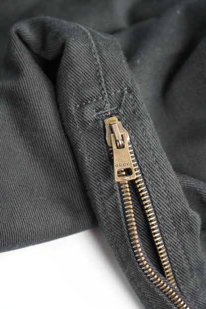 Gucci by Tom Ford Black Zipper Flared Jeans