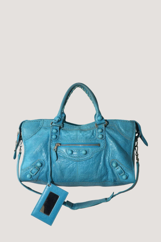 2000’s Balenciaga Tiffany Turquoise City Bag