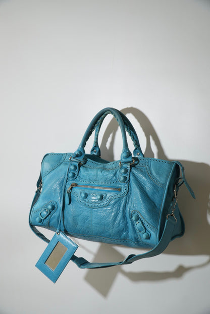 2000’s Balenciaga Tiffany Turquoise City Bag