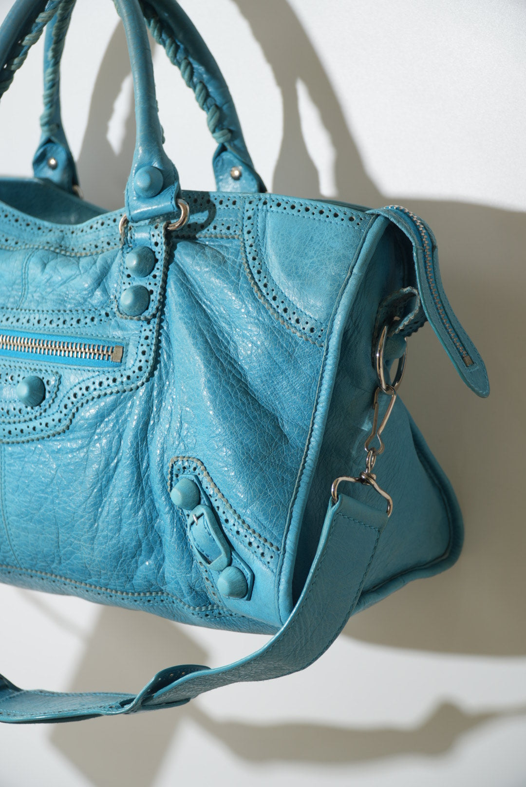 2000’s Balenciaga Tiffany Turquoise City Bag