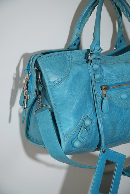 2000’s Balenciaga Tiffany Turquoise City Bag