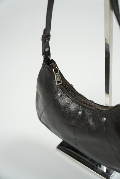 Yves Saint Laurent Rive Gauche Studded Leather Pochette