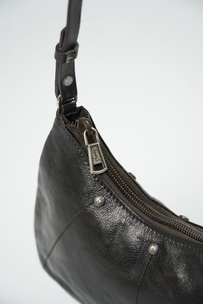 Yves Saint Laurent Rive Gauche Studded Leather Pochette