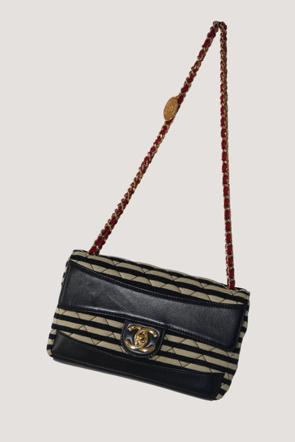 2014 Chanel Jersey Quilted Small Coco Sailor Flap bag