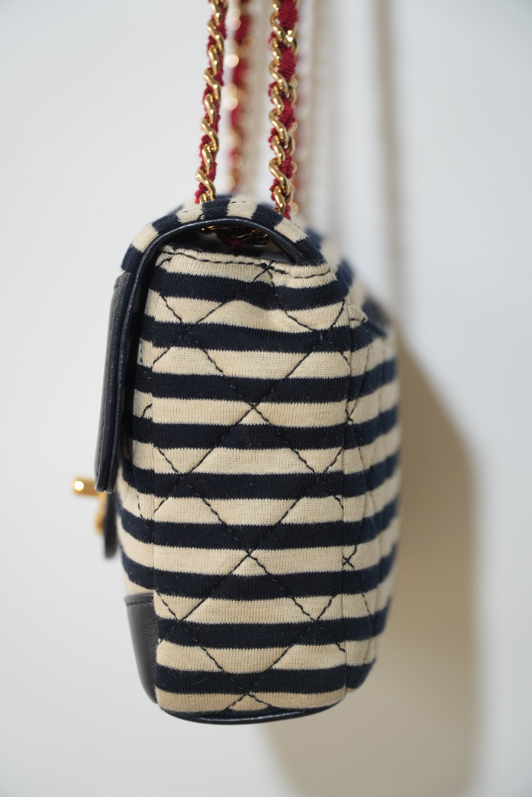 2014 Chanel Jersey Quilted Small Coco Sailor Flap bag