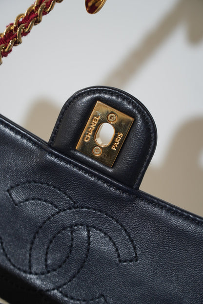 2014 Chanel Jersey Quilted Small Coco Sailor Flap bag