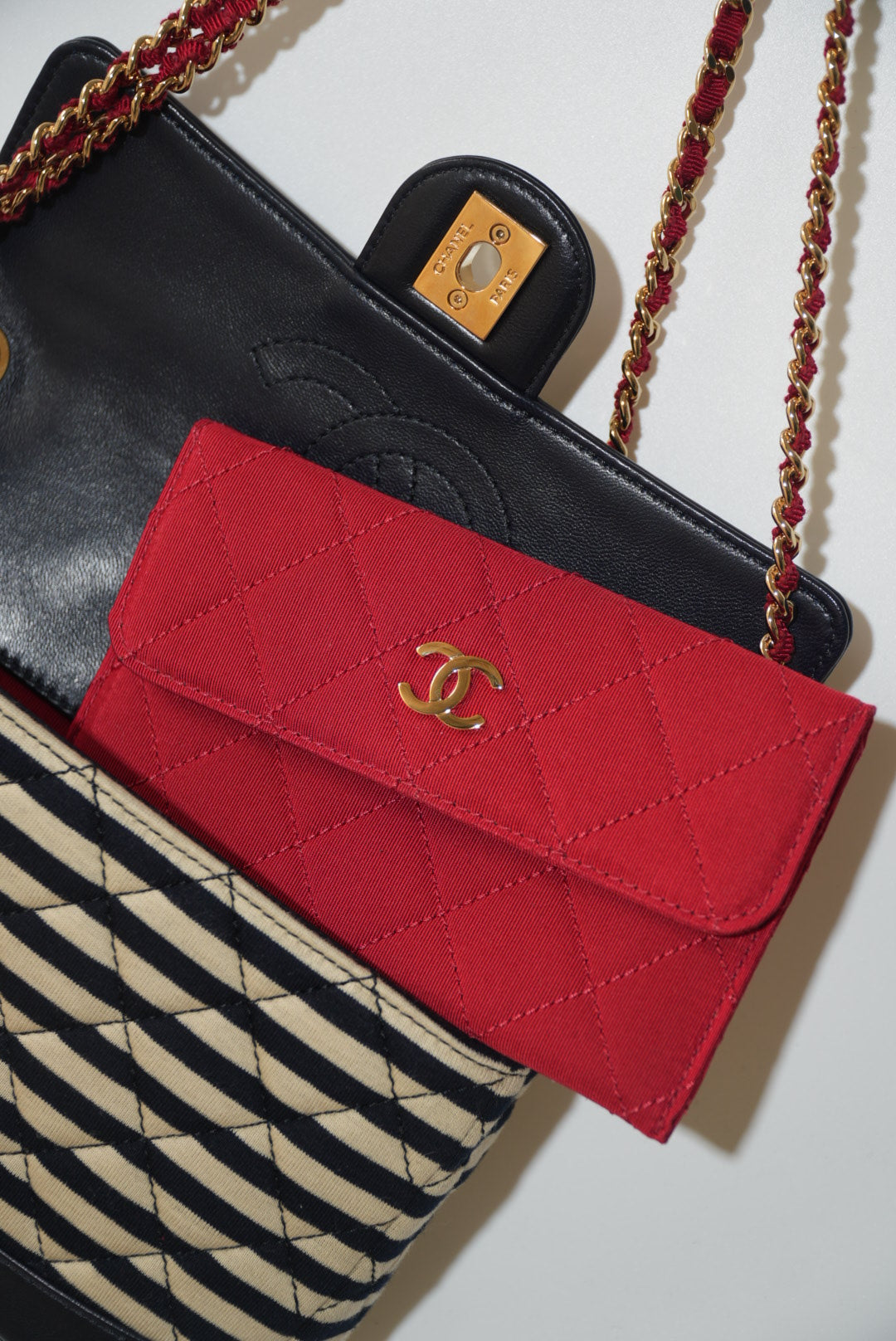 2014 Chanel Jersey Quilted Small Coco Sailor Flap bag