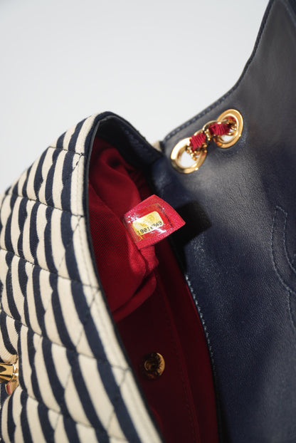 2014 Chanel Jersey Quilted Small Coco Sailor Flap bag