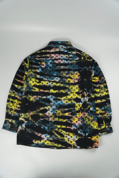 Louis Vuitton Black Tie Dye Denim Jacket