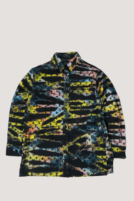 Louis Vuitton Black Tie Dye Denim Jacket