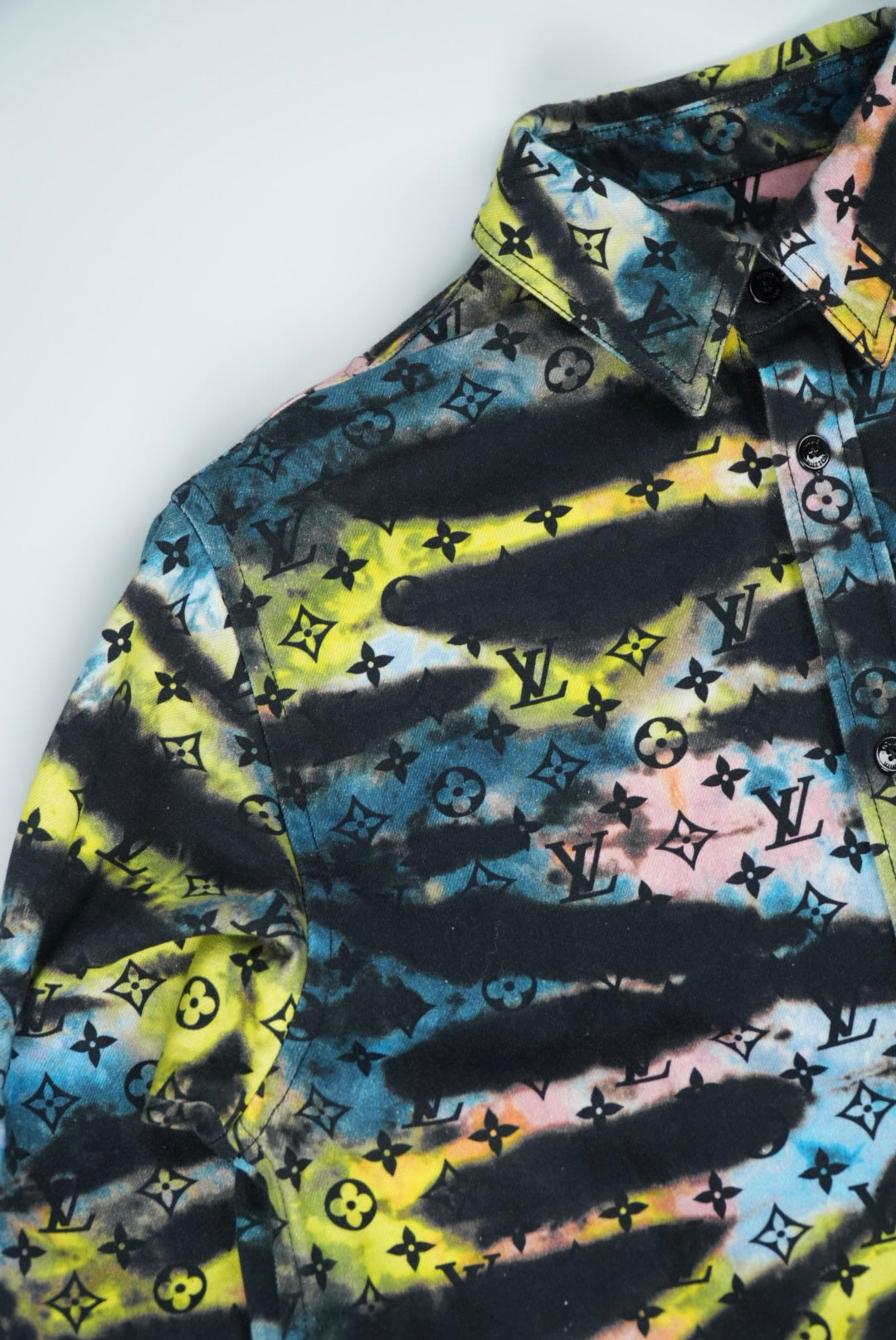 Louis Vuitton Black Tie Dye Denim Jacket