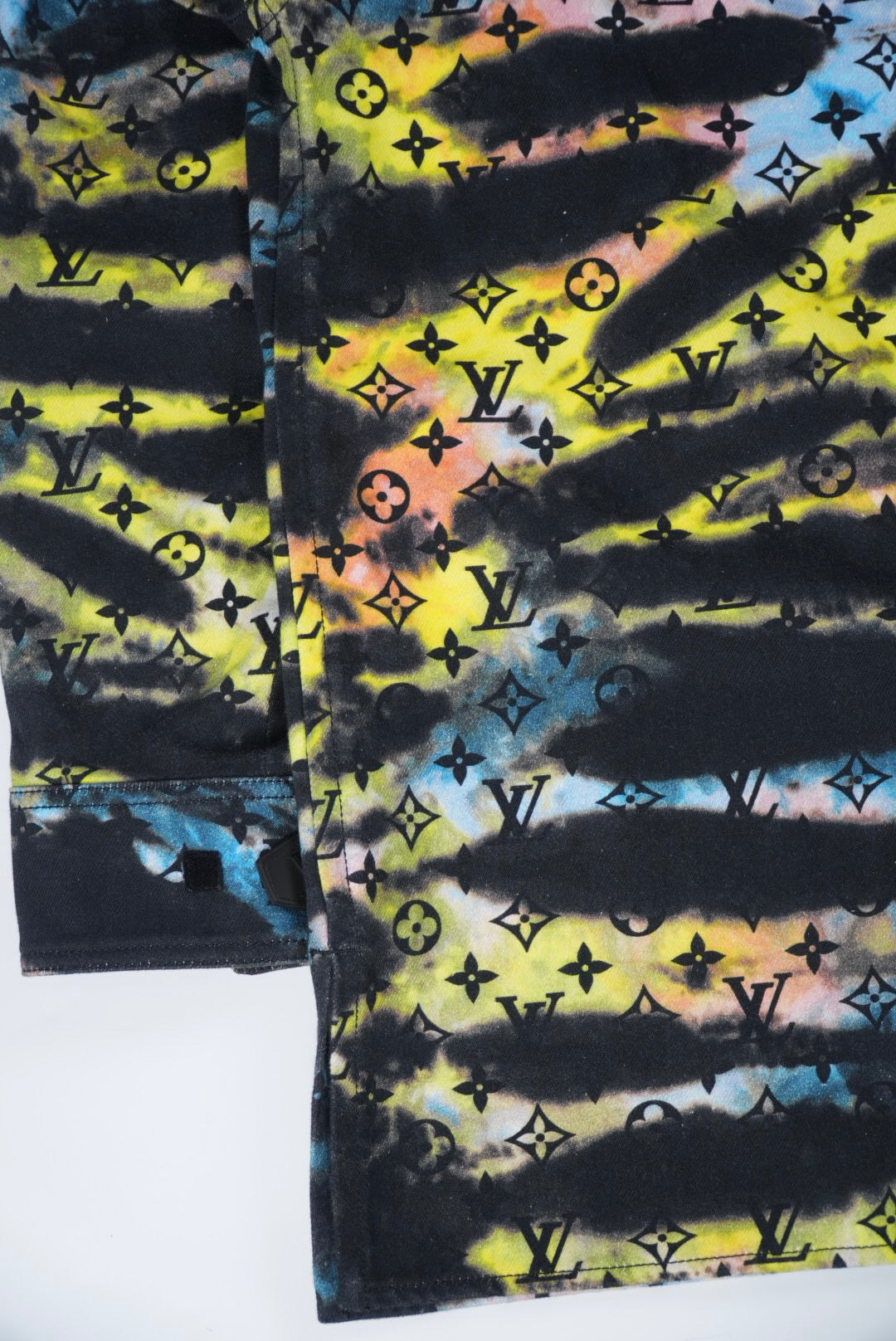 Louis Vuitton Black Tie Dye Denim Jacket