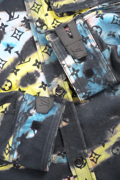 Louis Vuitton Black Tie Dye Denim Jacket