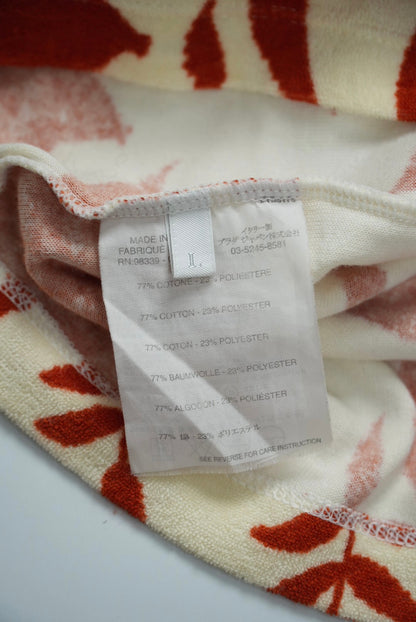 Prada Floral Print Terry Fabric Sleeveless Tank Top