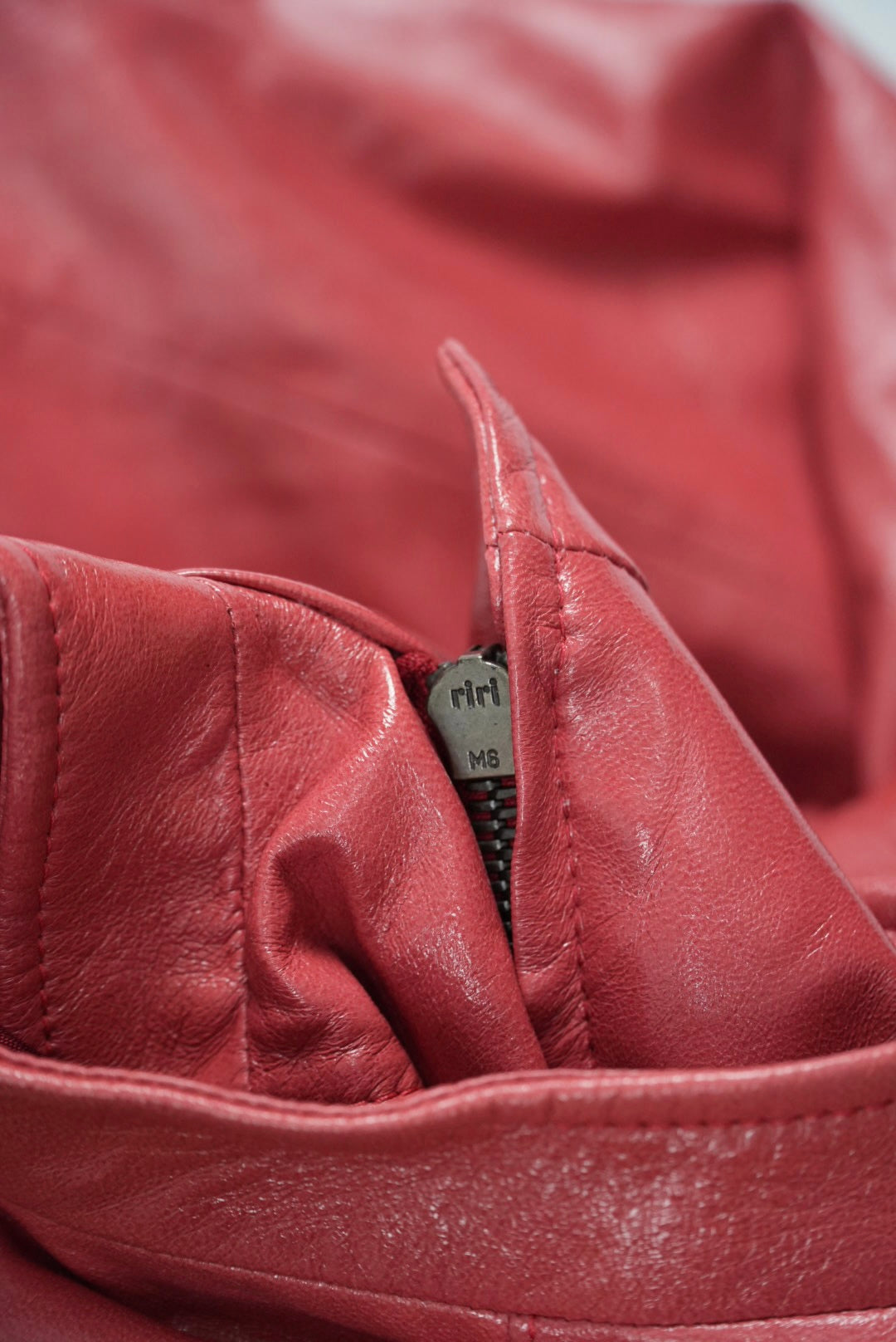 Miu Miu Pink Zip Leather Jacket