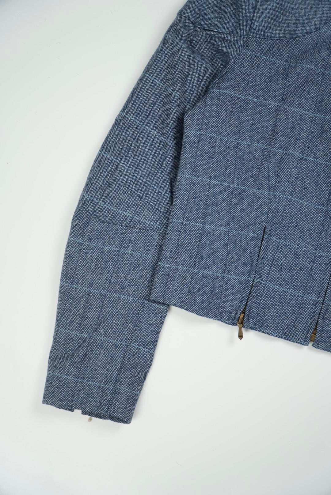 Christian Dior by John Galliano Woolen Tweed Zip-Up Jacket