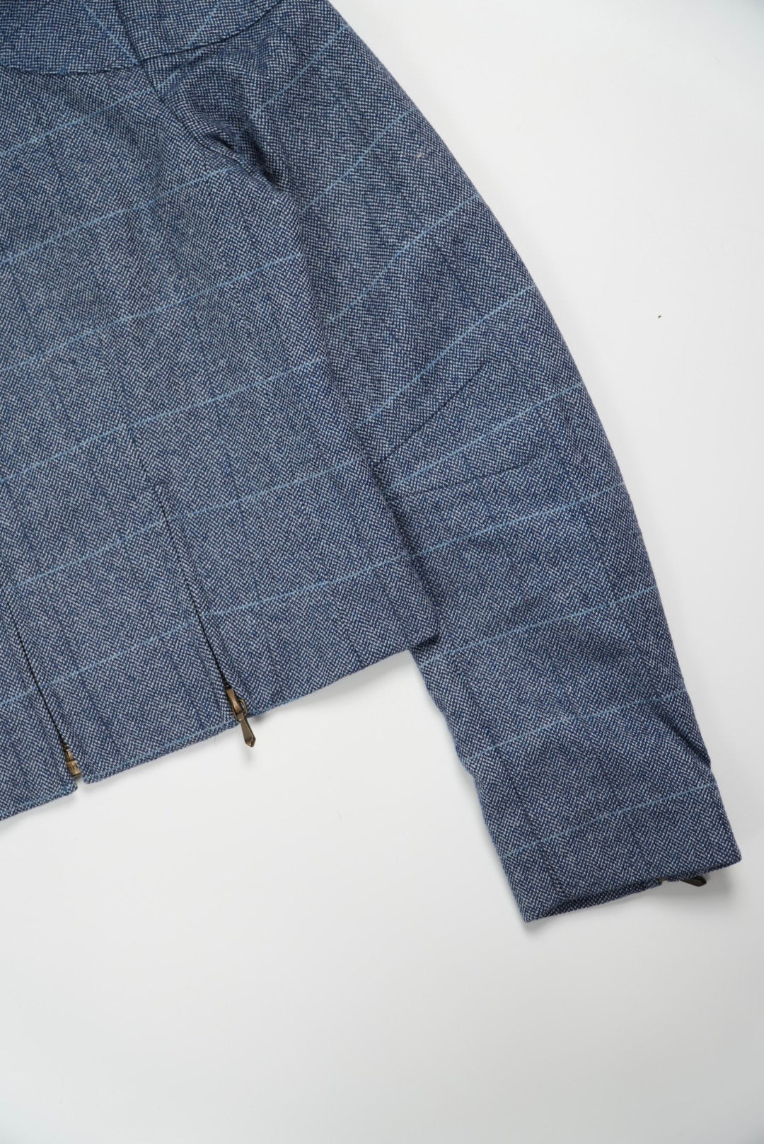 Christian Dior by John Galliano Woolen Tweed Zip-Up Jacket