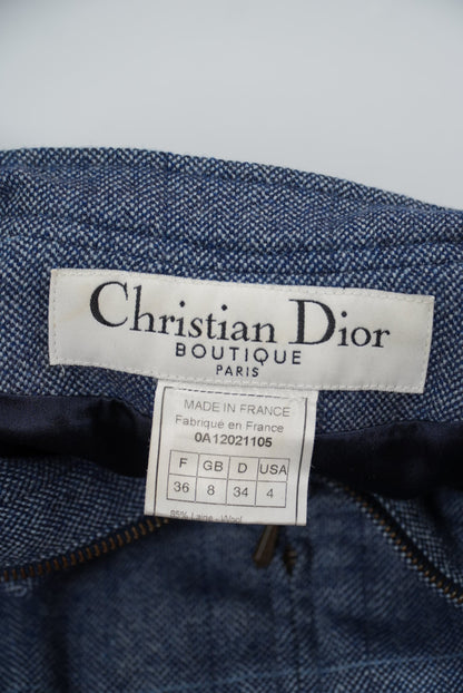 Christian Dior by John Galliano Woolen Tweed Zip-Up Jacket