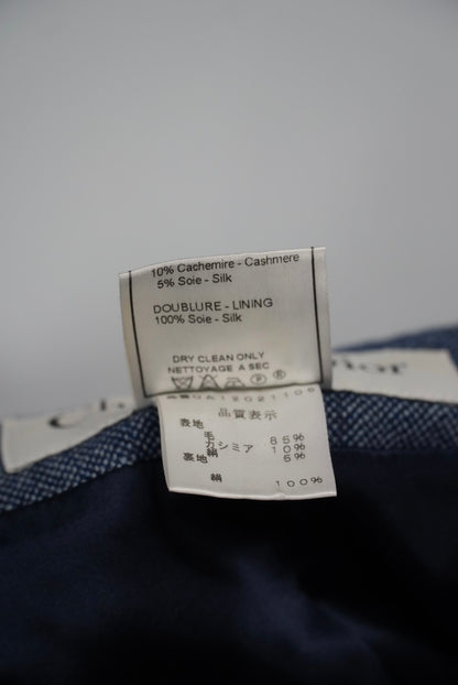 Christian Dior by John Galliano Woolen Tweed Zip-Up Jacket