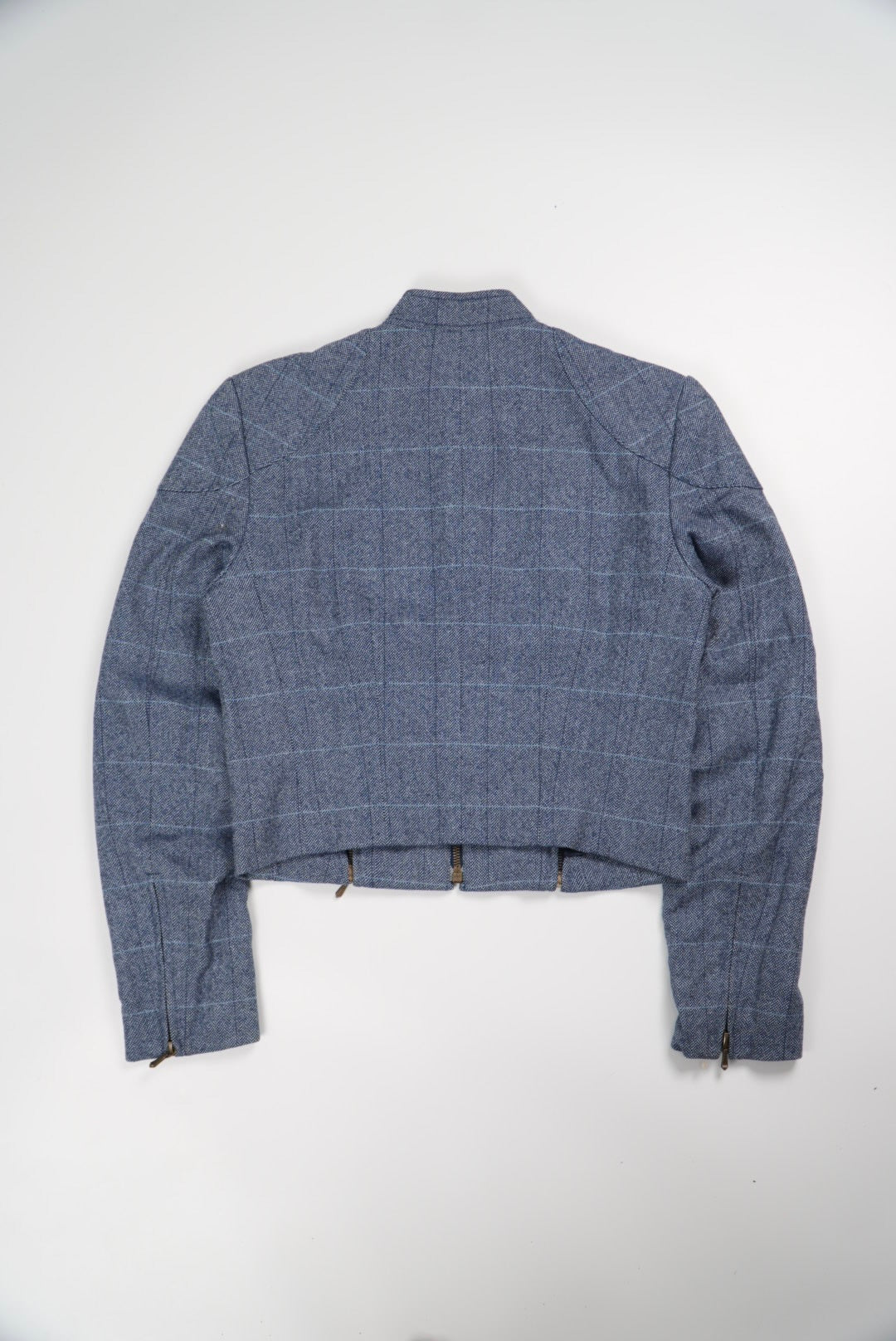 Christian Dior by John Galliano Woolen Tweed Zip-Up Jacket