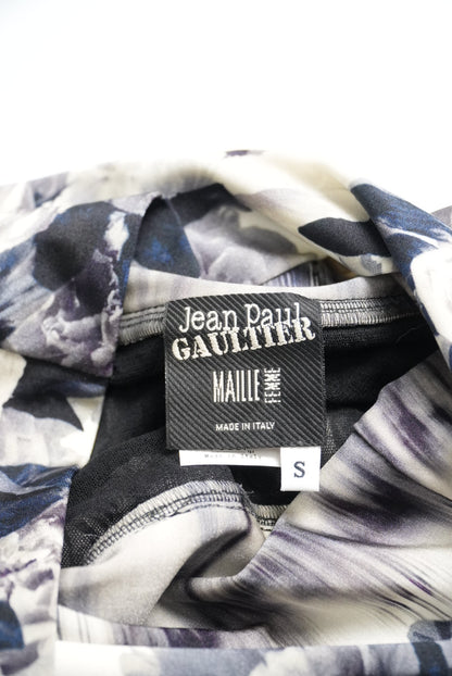 Jean Paul Gaultier Maille Femme Balck & White Pleated Skirt