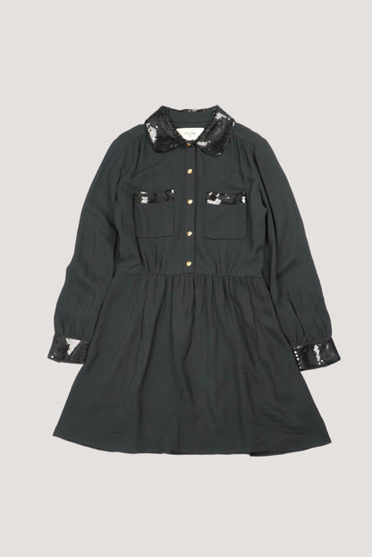 Celine Mini Workwear Dress in Viscose Sablé